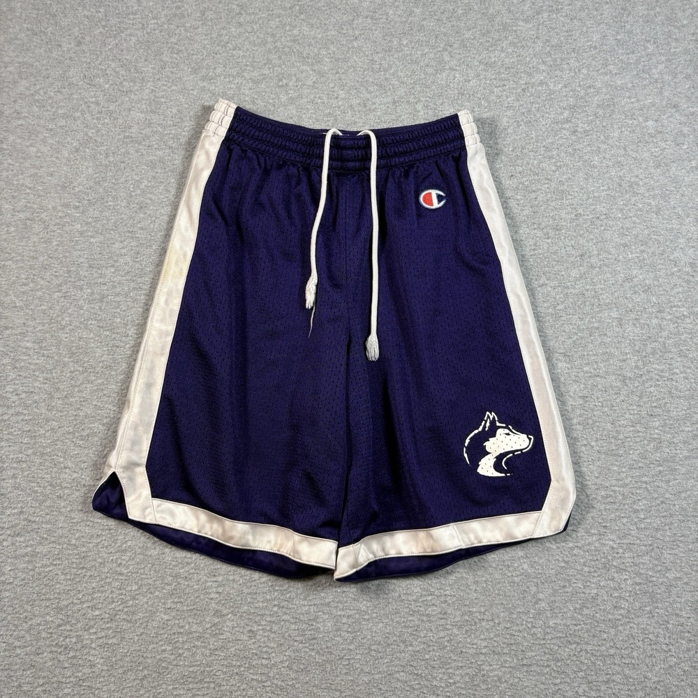Champion Washington Huskies Mesh Basketball Shorts Mens M Purple Y2K Vintage 90s